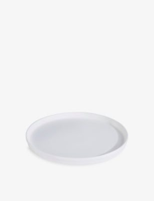 The White Company botanical ceramic candle plate 12cm - British product