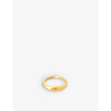 Essential Dome 18ct yellow gold-plated sterling-silver ring - L