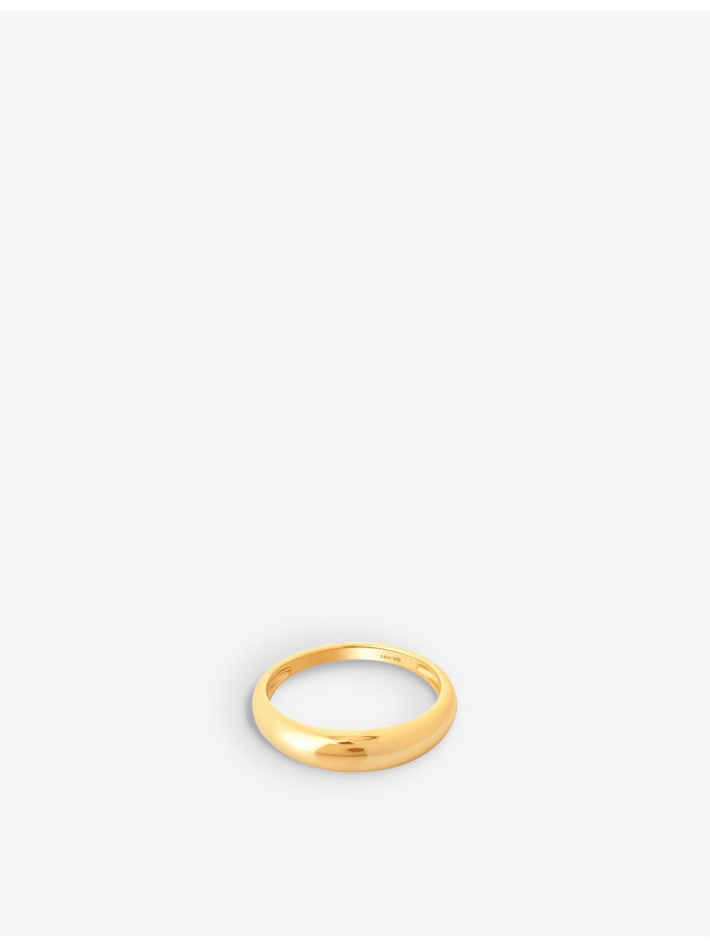 Astrid & Miyu 18ct gold plated sterling silver ring - British product