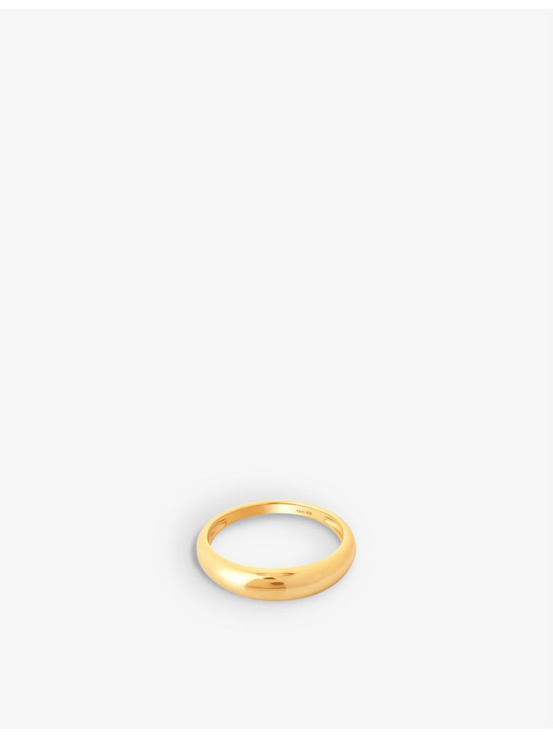 Astrid & Miyu 18ct gold plated sterling silver ring - British product