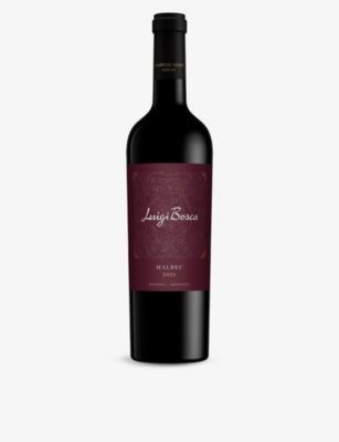 Luigi Bosca Malbec red wine 750ml bottle, UK version