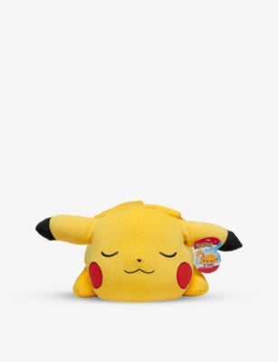 Pokémon Sleeping Pikachu soft toy 45.5cm, imported from the UK