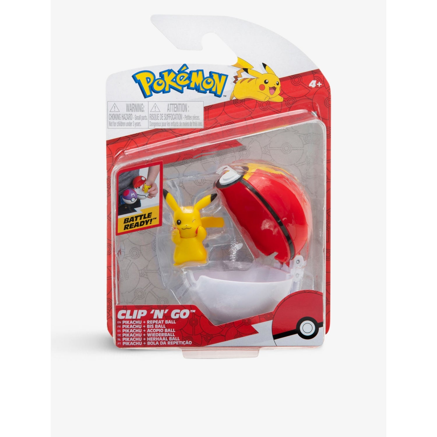 Pokémon Clip N Go Pokéball action figure 8cm (British brand)