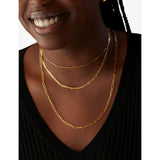Monica Vinader Alta gold-plated vermeil necklace, 61cm (British brand)