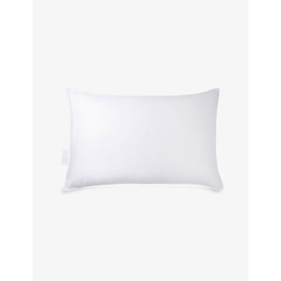 selfridges The White Company Rectangle Medium Soft Cotton Sateen Down and Feather Super King Pillow 50cm x 90cm- Buy online at McGrocer