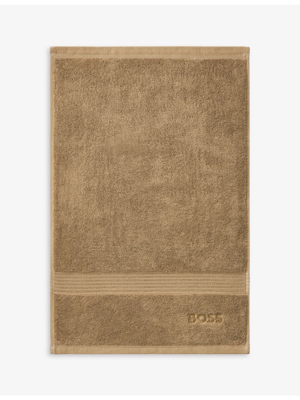 BOSS Loft logo-embroidered cotton towel (British brand)