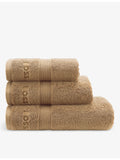 BOSS Loft logo-embroidered cotton towel (British brand)