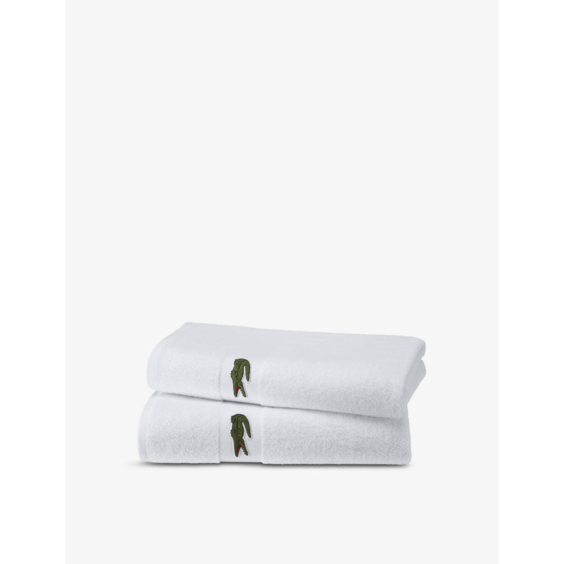 Casual logo-embroidered cotton bath towel 100cm x 150cm - Hand Towel