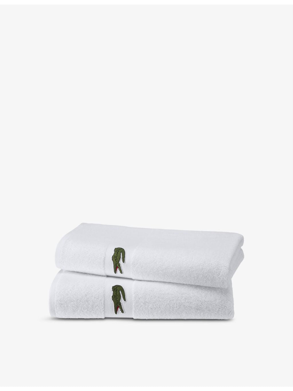 Lacoste cotton bath towel 100x150cm with crocodile embroidery (British brand)