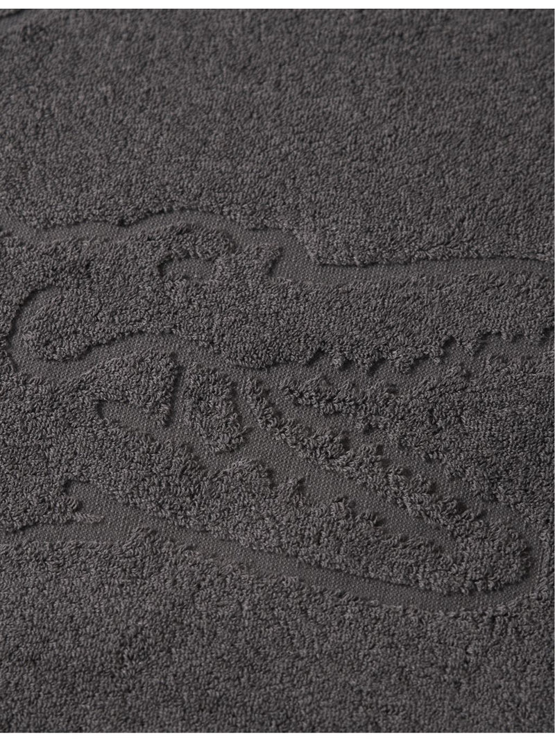 Lacoste cotton bath mat with embroidered logo 55x80cm - British product
