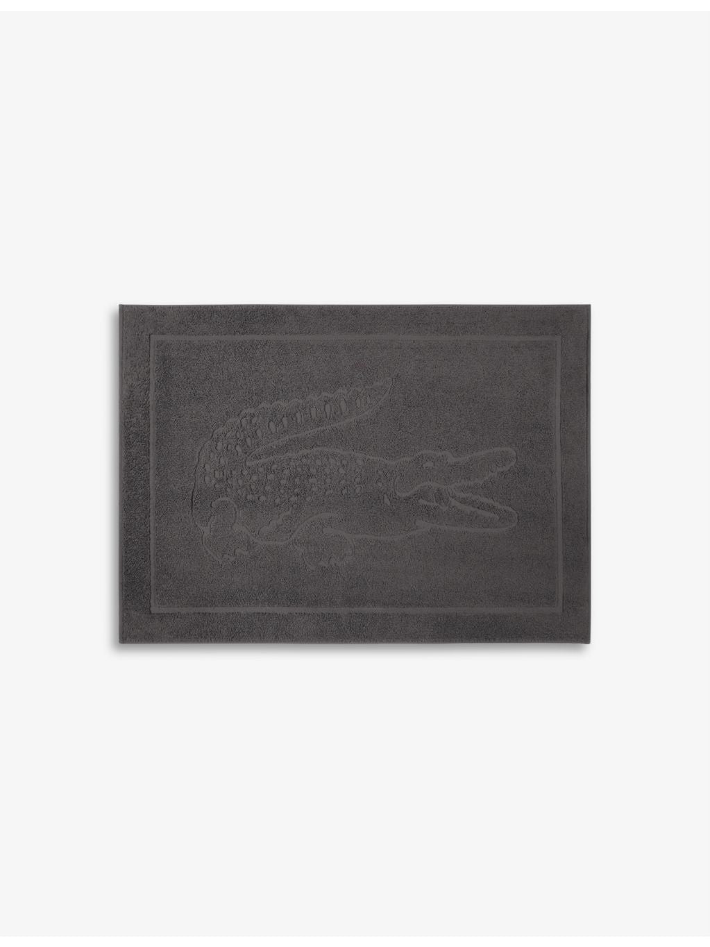 Lacoste cotton bath mat with embroidered logo 55x80cm - British product