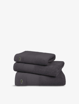 Lacoste cotton bath sheet 90cm x 150cm - British product