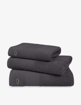 Lacoste Logo-Embroidered Cotton Bath Sheet 90cm x 150cm