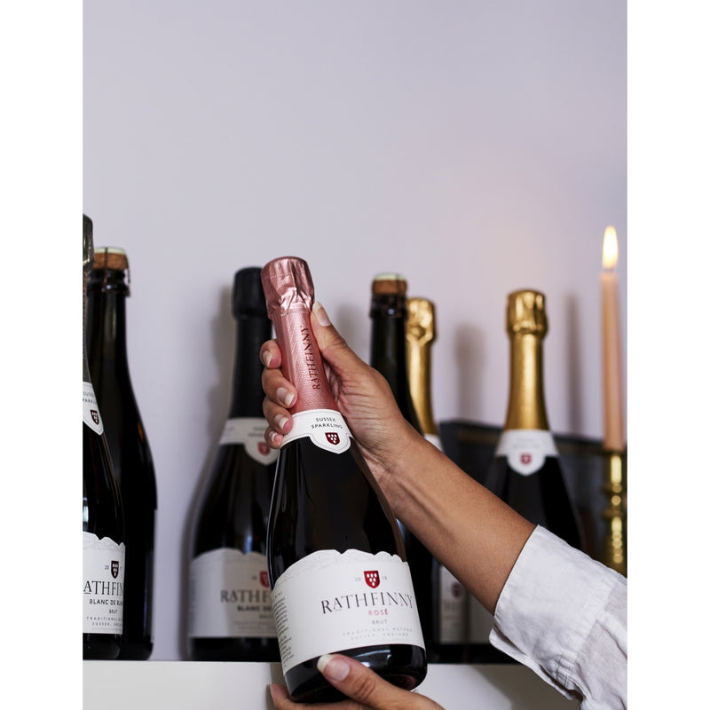 Rathfinny Rosé Brut sparkling wine 750ml, imported from the UK