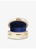 Aspinal of London Hat Box mini croc-embossed leather cross-body bag - British product