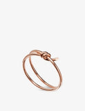Tiffany & Co. Knot Double Row 18ct Rose-Gold Hinged Bangle