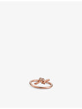 Tiffany Knot 18ct rose gold 0.05ct diamond ring, UK version