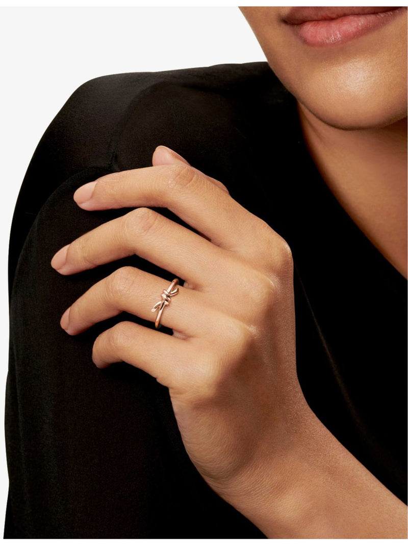 Tiffany & Co. Knot 18ct rose-gold ring - British product