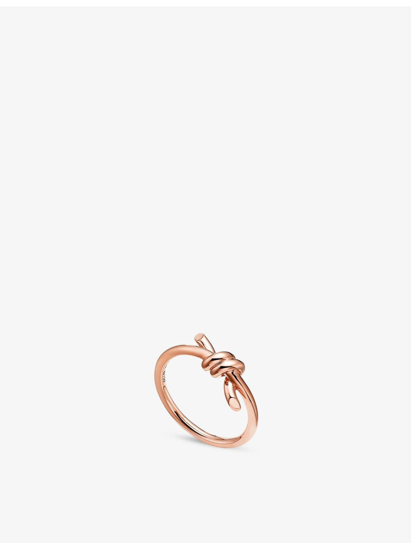 Tiffany & Co. Knot 18ct rose-gold ring - British product