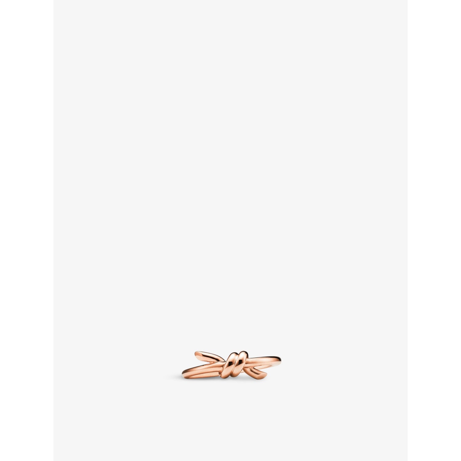 Tiffany Knot 18ct rose-gold ring - 5