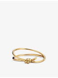 Tiffany & Co. double row 18ct yellow gold hinged bangle (British brand)