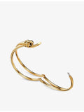 Tiffany & Co. double row 18ct yellow gold hinged bangle (British brand)