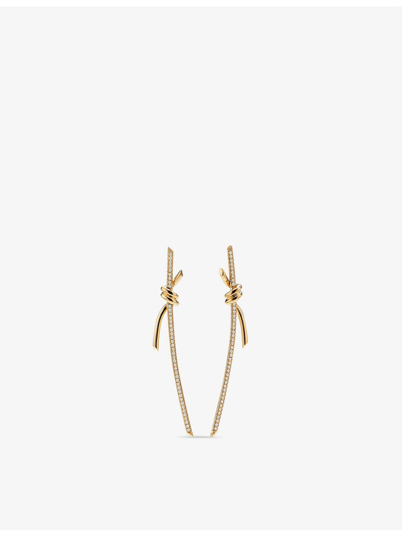 Tiffany & Co drop earrings 18ct gold 0.31ct diamond, UK version