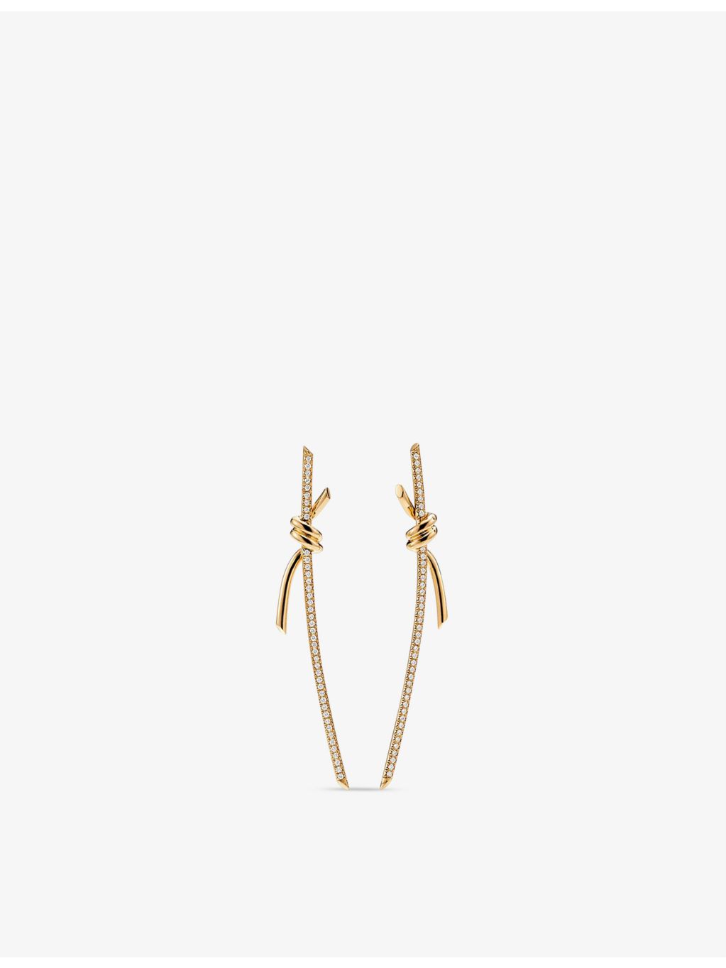 Tiffany & Co drop earrings 18ct gold 0.31ct diamond, UK version