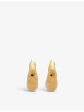 Monica Vinader Deia gold-plated vermeil silver earrings (British brand)