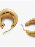 Monica Vinader Deia gold-plated vermeil silver earrings (British brand)