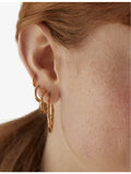 Monica Vinader Siren 18ct gold vermeil hoop earrings 1.4cm (British brand)