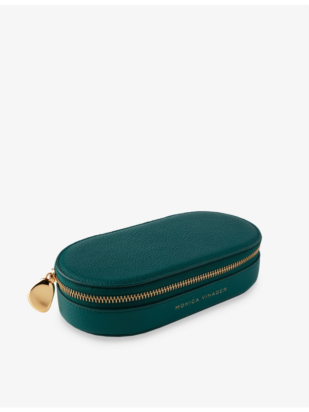 Monica Vinader monogram oval leather jewellery box 18cm - British product