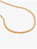Monica Vinader 18ct gold-plated vermeil chain necklace 40.5-45.5cm, UK version