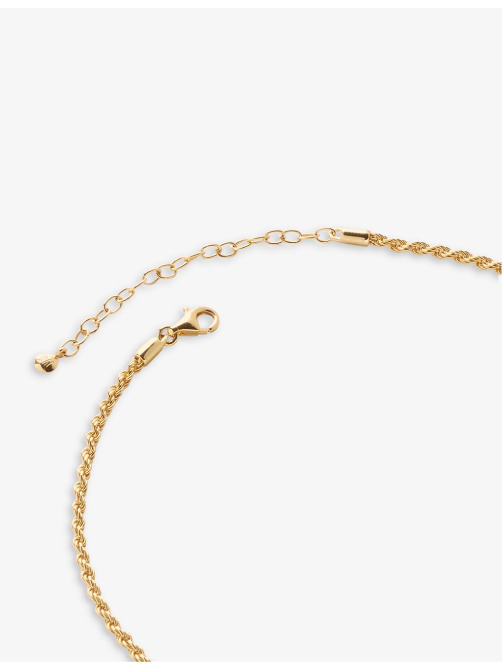 Monica Vinader 18ct gold-plated vermeil chain necklace 40.5-45.5cm, UK version