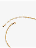 Monica Vinader 18ct gold-plated vermeil chain necklace 40.5-45.5cm, UK version