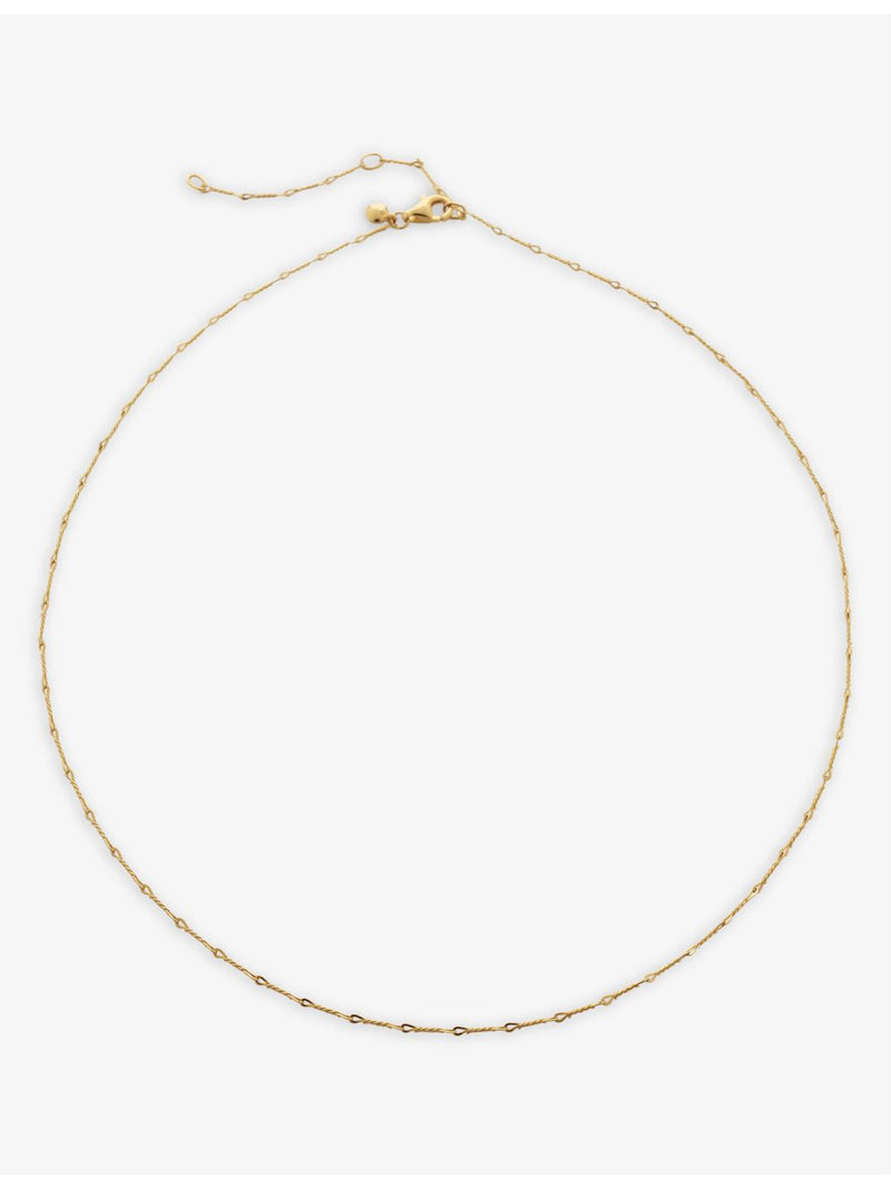 Monica Vinader Fine Twist gold plated vermeil choker necklace, UK version