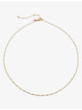 Monica Vinader Fine Twist gold plated vermeil choker necklace, UK version