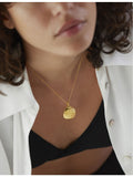 Monica Vinader Deia gold vermeil sterling silver locket, imported from the UK