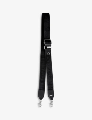 Zadig & Voltaire woven shoulder strap with logo embroidery (British brand)