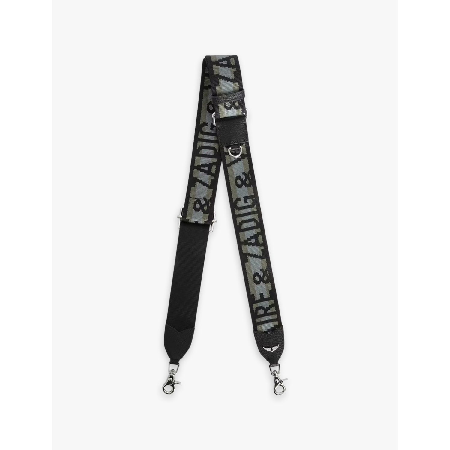 Zadig&Voltaire Logo-embroidered woven shoulder strap