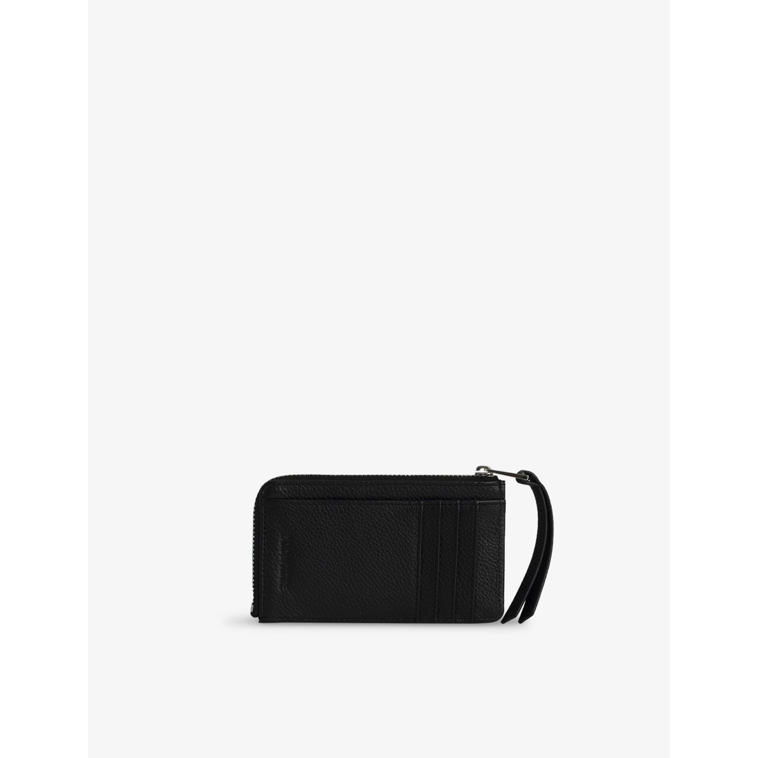 Zadig & Voltaire leather cardholder with zip pocket, imported from the UK