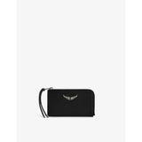 ZV logo-plaque leather cardholder - BLACK GOLD