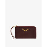 Zadig&Voltaire ZV logo-plaque leather cardholder
