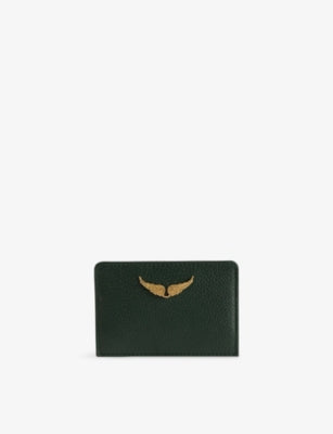 Zadig & Voltaire ZV Pass Logo-Plaque Leather Cardholder