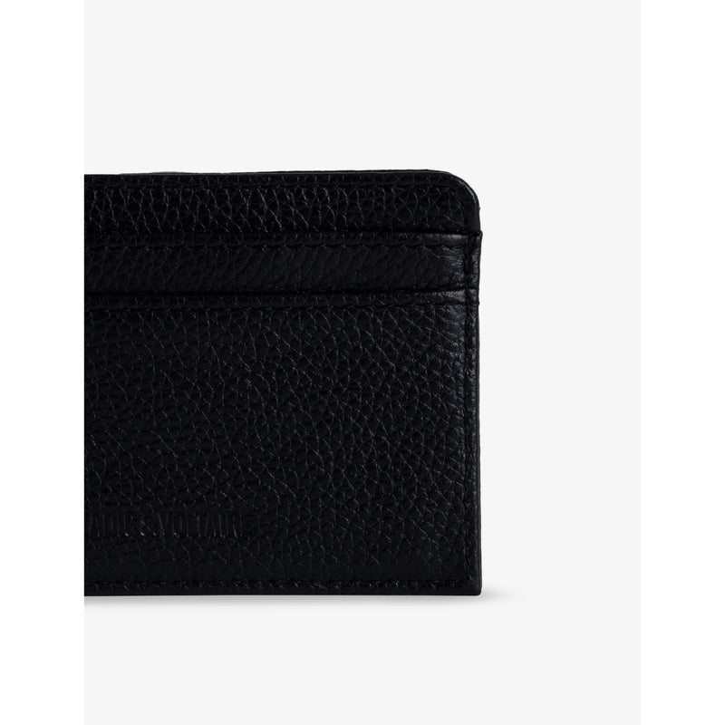 Zadig & Voltaire logo-plaque leather cardholder 7cm x 10.5cm - British product
