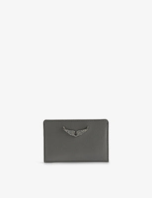 Zadig & Voltaire ZV Pass Logo-Plaque Leather Cardholder