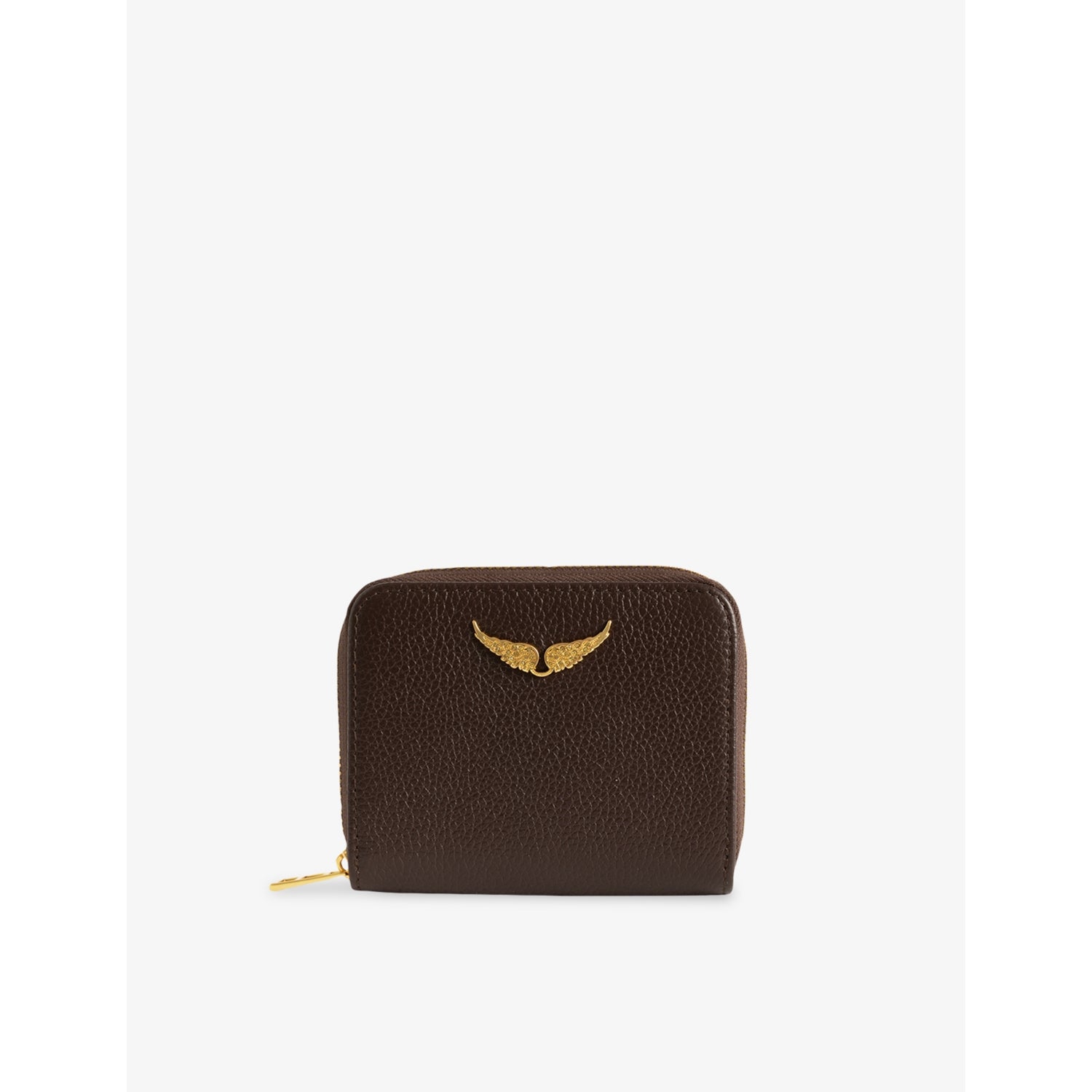 Zadig&Voltaire ZV mini logo-plaque leather coin purse