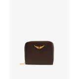 Zadig&Voltaire ZV mini logo-plaque leather coin purse
