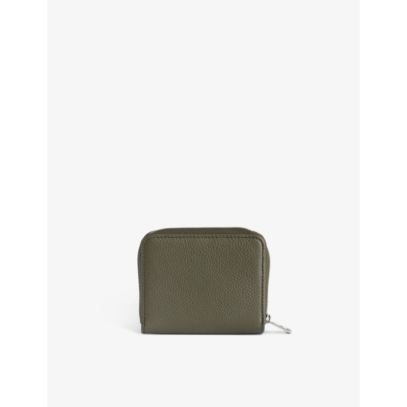 Zadig & Voltaire mini logo-plaque leather coin purse, UK version