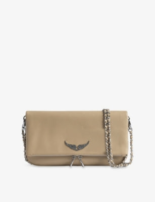 Zadig & Voltaire Rock Grained Leather Clutch